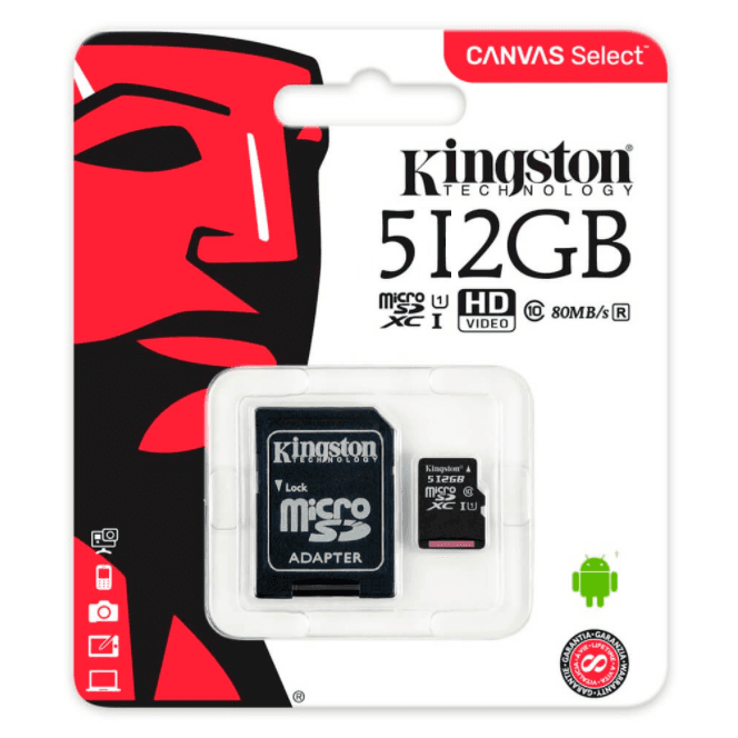 Tarjeta de Memoria Kingston 512 GB