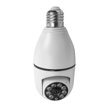 CAMARA DE SEGURIDAD LAMPARA FOCO WIFI E27 360° 8 LEDs VISION NOCTURNA